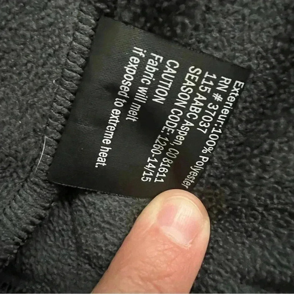 Obermeyer Ski Snowboarding Hoodie Sweatshirt 47001 Black Boy Sz Small Full Zip - Picture 16 of 16